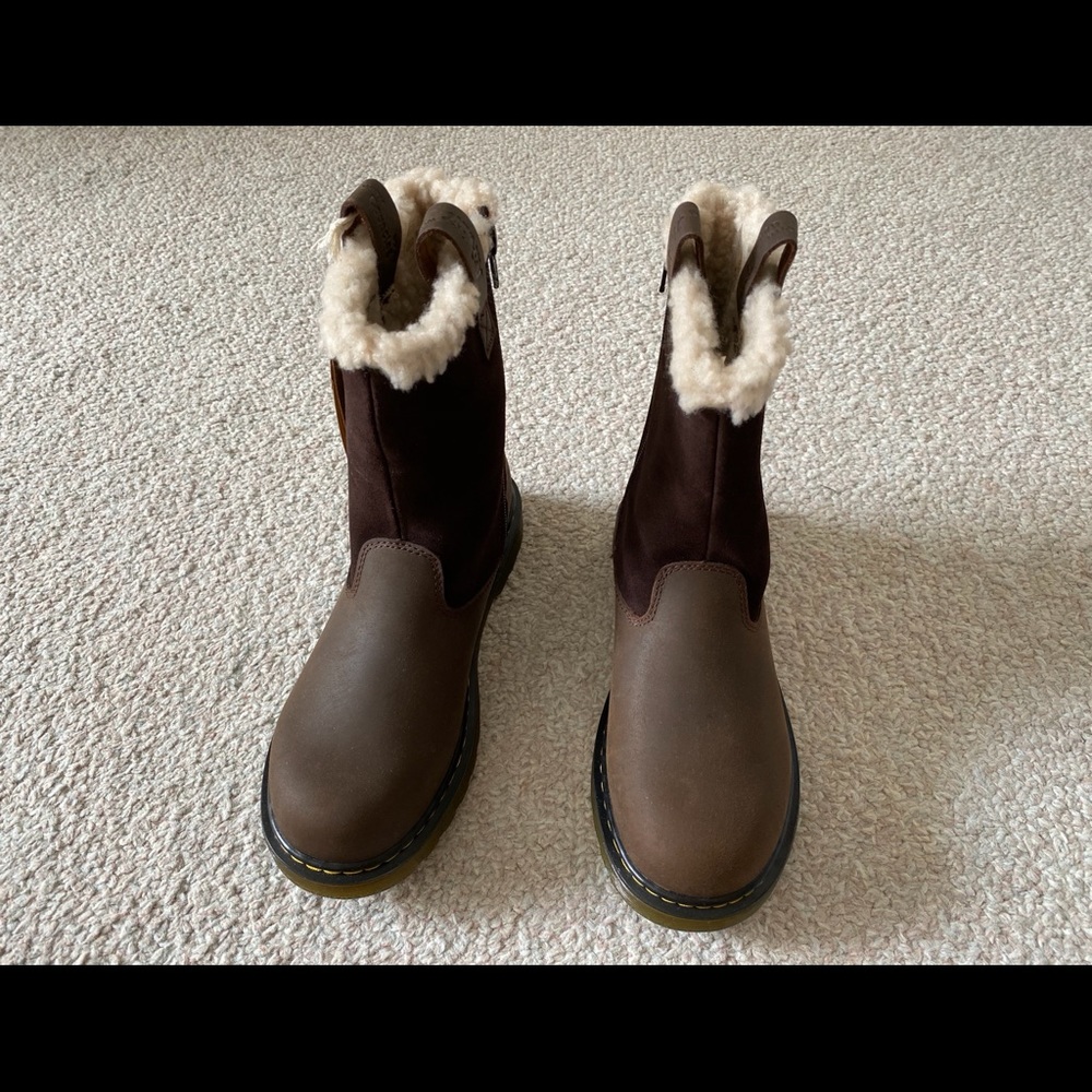 Women's Shoes Dr. Martens Faux Fur Leather Platfor